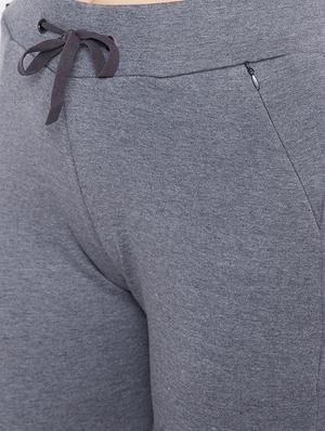 high rise solid track pant - 17638325 - Standard Image - 4