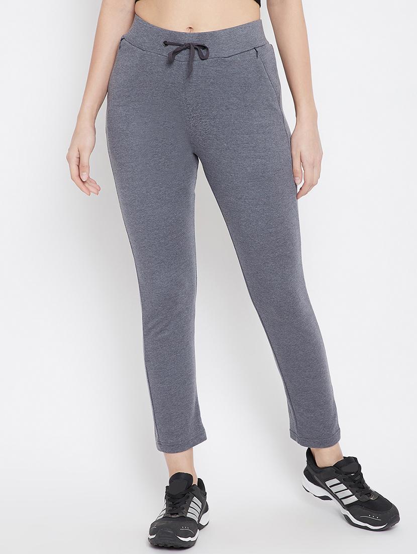 high rise solid track pant - 17638325 - Zoom Image - 1
