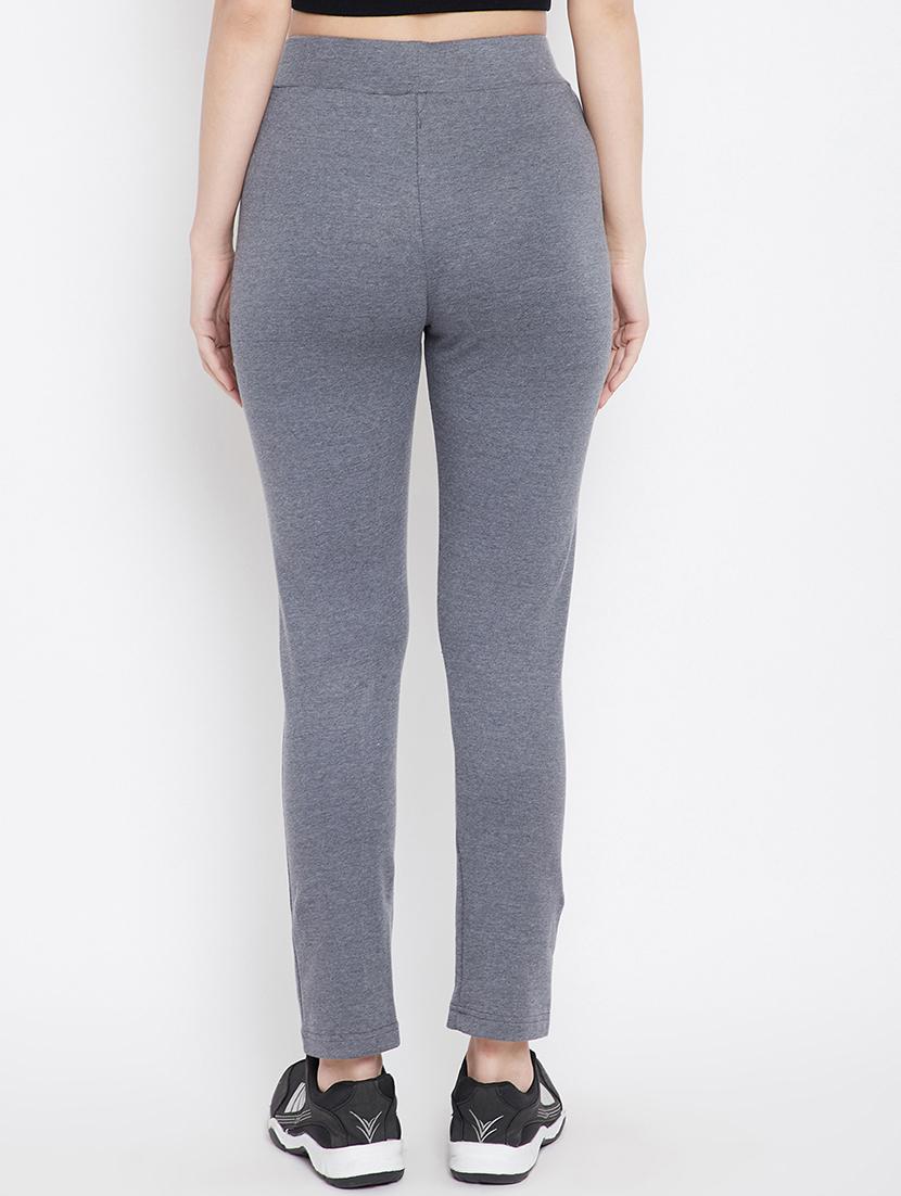 high rise solid track pant - 17638325 - Zoom Image - 3