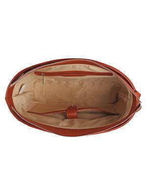 red colored leatherette (pu) regular tote - 17639878 - Standard Image - 3