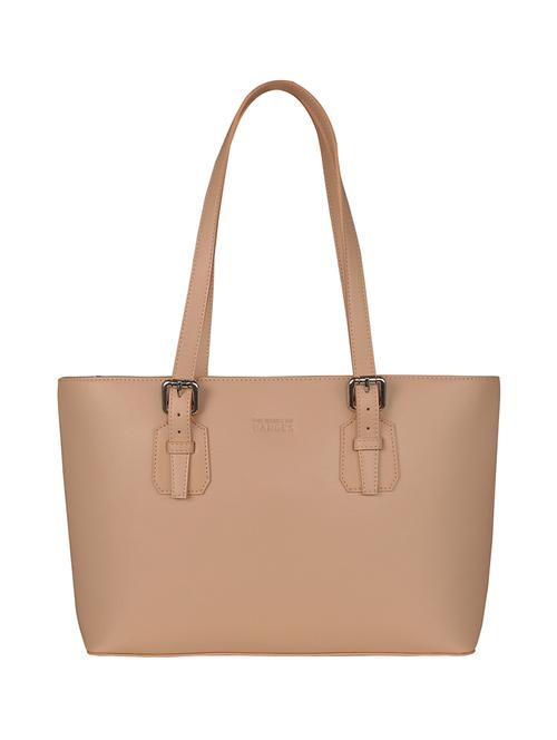 nude leatherette (pu) regular tote - 17639962 - Standard Image - 1