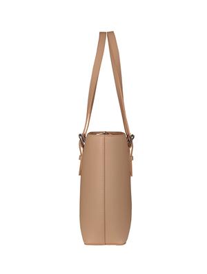 nude leatherette (pu) regular tote - 17639962 - Standard Image - 4