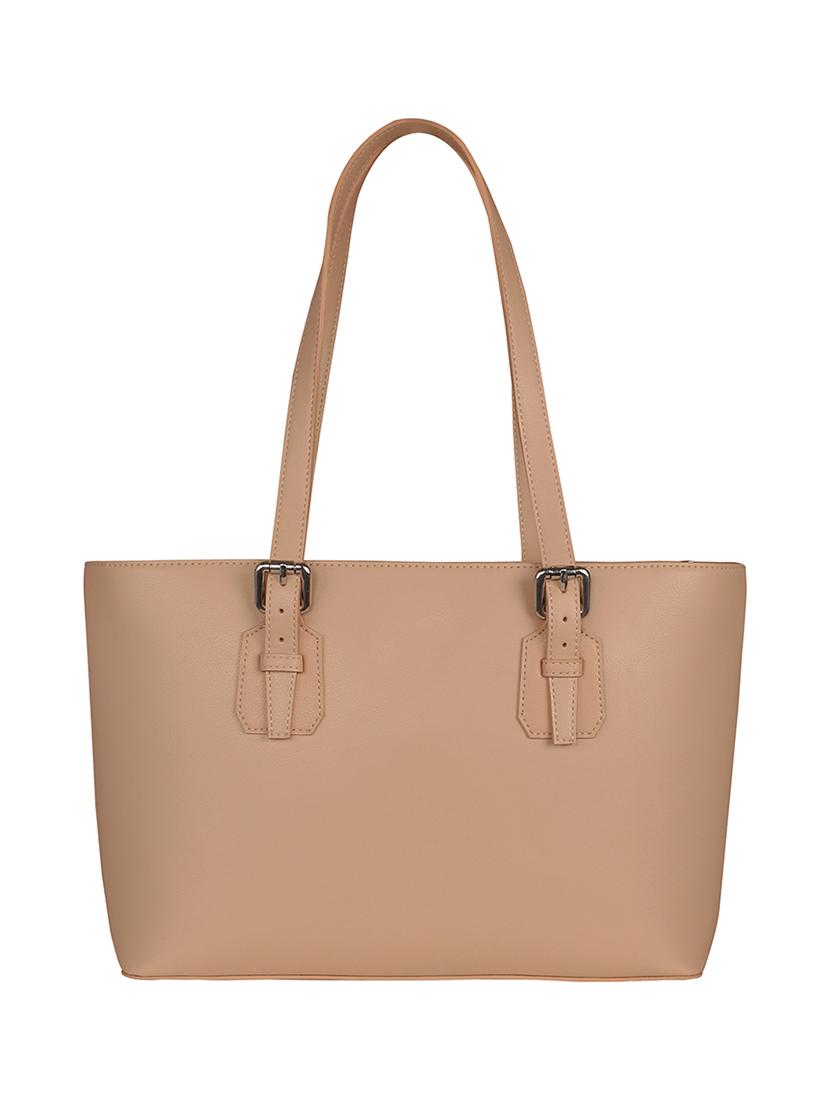nude leatherette (pu) regular tote - 17639962 - Zoom Image - 2