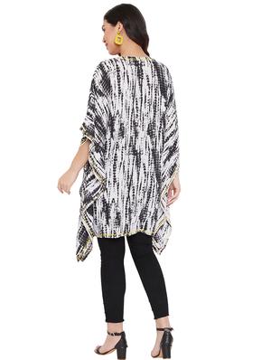 v-neck embroidered kaftan top - 17639973 - Standard Image - 3