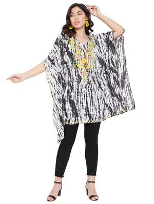 v-neck embroidered kaftan top - 17639973 - Standard Image - 4