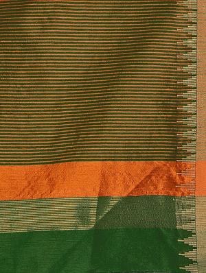 solid bordered bhagalpuri saree with blouse - 17639994 - Standard Image - 6