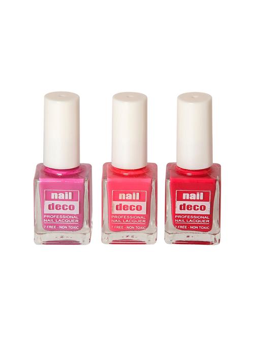 set of 3 non toxic 7 free nail lacquer - 17640035 - Standard Image - 1