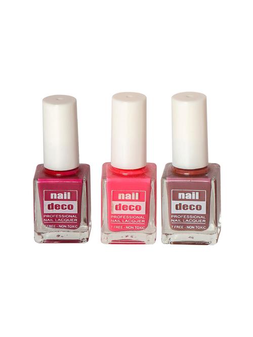 set of 3 non toxic 7 free nail lacquer - 17640049 - Standard Image - 1