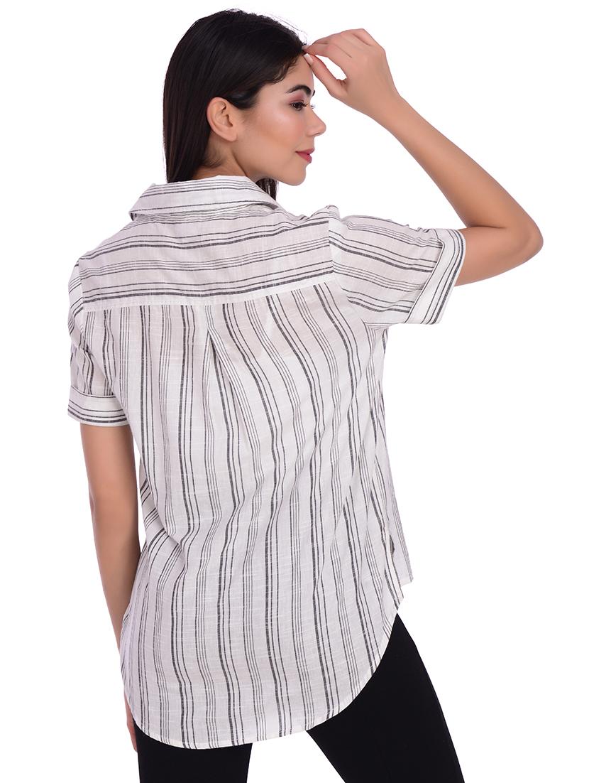 high low striped shirt - 17640172 - Zoom Image - 3