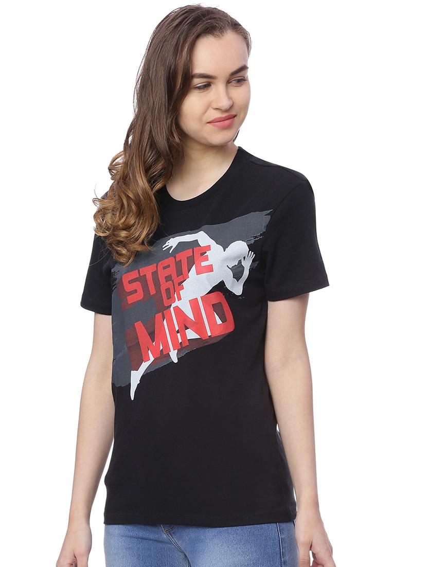 round neck graphic print tee - 17640192 - Zoom Image - 2