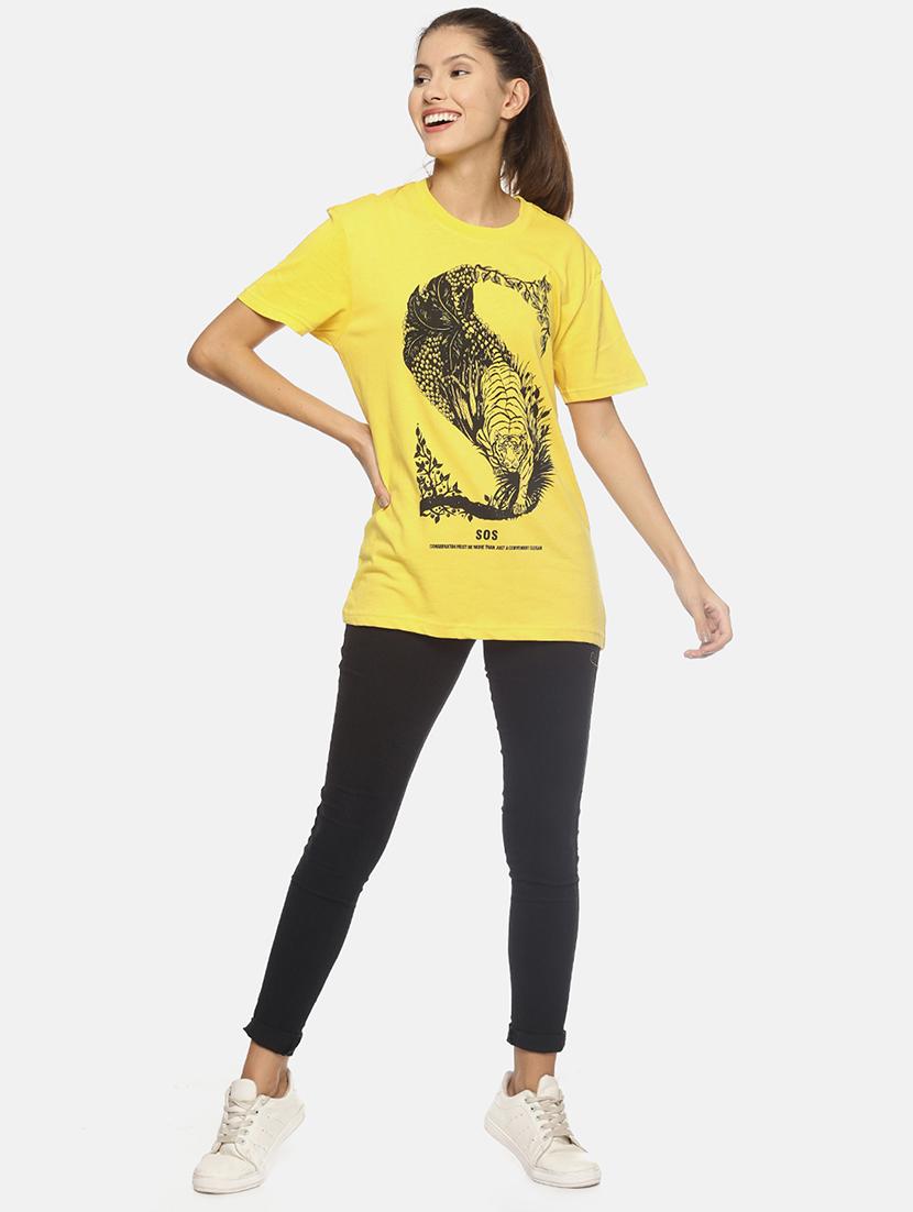 round neck graphic print tee - 17640196 - Zoom Image - 4