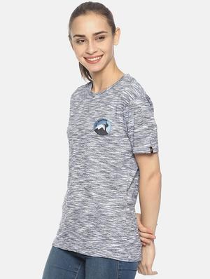 round neck graphic print tee - 17640197 - Standard Image - 2