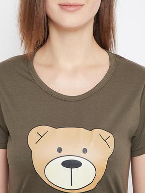 sleepwear printed long t-shirt - 17641180 - Standard Image - 5
