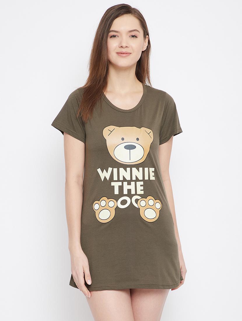 sleepwear printed long t-shirt - 17641180 - Zoom Image - 1