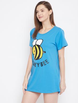 sleepwear printed long t-shirt - 17641181 - Standard Image - 2