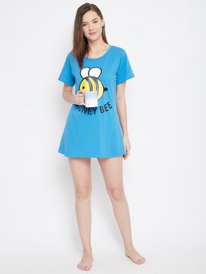 sleepwear printed long t-shirt - 17641181 - Standard Image - 4