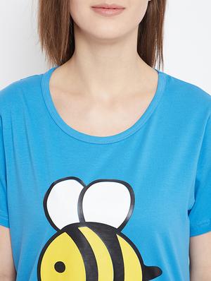 sleepwear printed long t-shirt - 17641181 - Standard Image - 5
