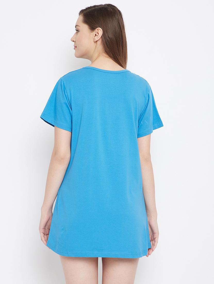 sleepwear printed long t-shirt - 17641181 - Zoom Image - 3