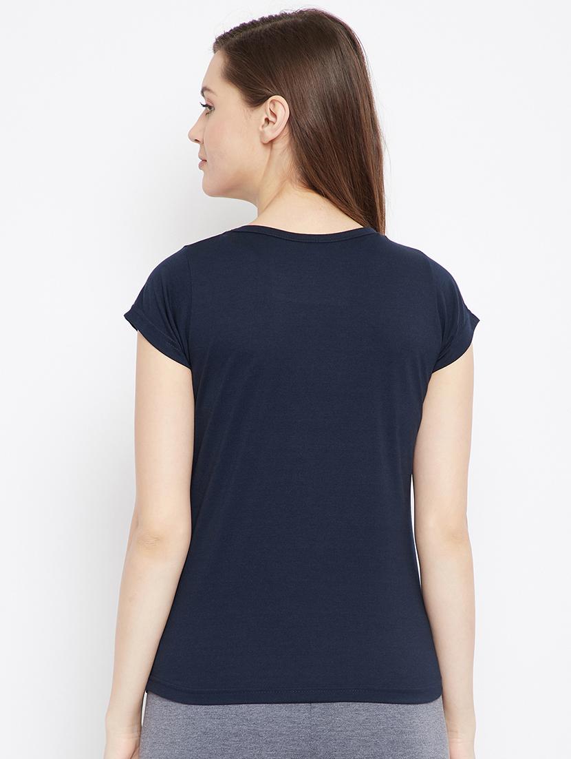 round neck printed tee - 17641193 - Zoom Image - 3