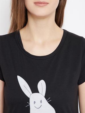 round neck printed tee - 17641194 - Standard Image - 5