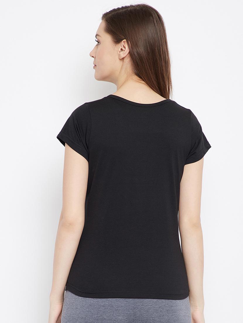 round neck printed tee - 17641194 - Zoom Image - 3