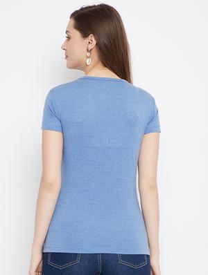 v-neck solid tee - 17641196 - Standard Image - 3