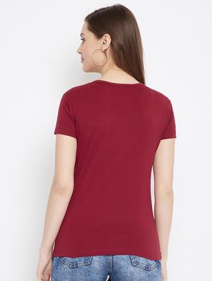 round neck solid tee - 17641200 - Standard Image - 3