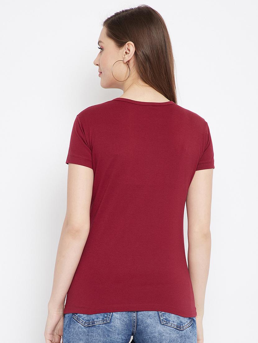 round neck solid tee - 17641200 - Zoom Image - 3