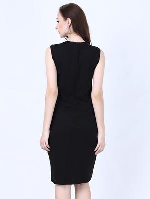twist detail sheath dress - 17641218 - Standard Image - 3