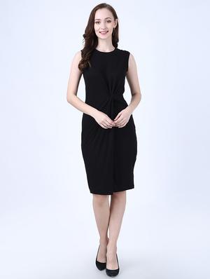 twist detail sheath dress - 17641218 - Standard Image - 4