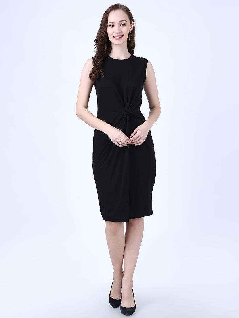 twist detail sheath dress - 17641218 - Zoom Image - 4