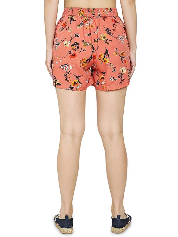 high rise floral shorts - 17641225 - Zoom Image - 3