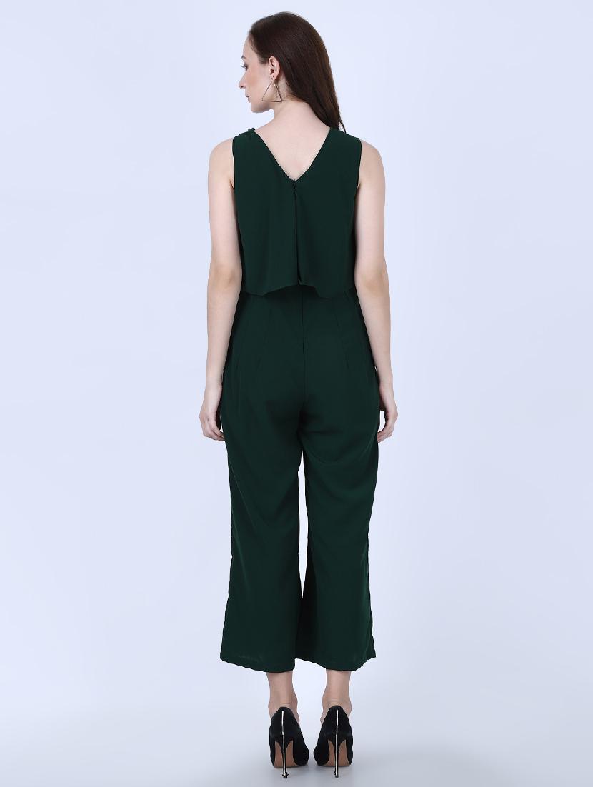 ruffle detail 3/4th jumpsuit - 17641253 - Zoom Image - 3
