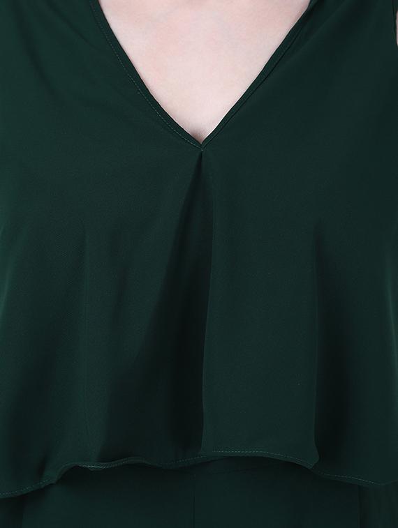 ruffle detail 3/4th jumpsuit - 17641253 - Zoom Image - 4