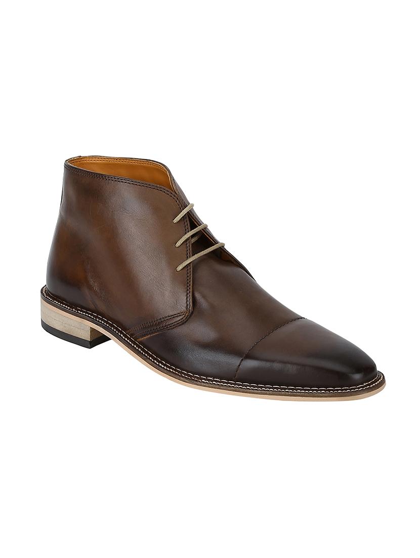 tan leather lace up boots - 17641265 - Zoom Image - 1