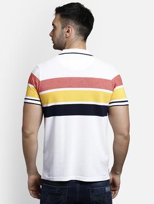 white striped polo t-shirt - 17641693 - Standard Image - 3