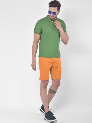 green solid polo t-shirt - 17641697 - Standard Image - 4