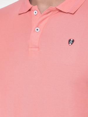 pink solid polo t-shirt - 17641699 - Standard Image - 5