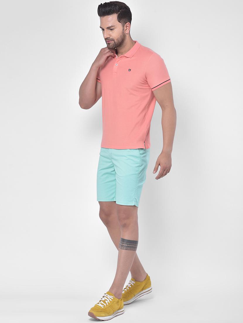 pink solid polo t-shirt - 17641699 - Zoom Image - 4