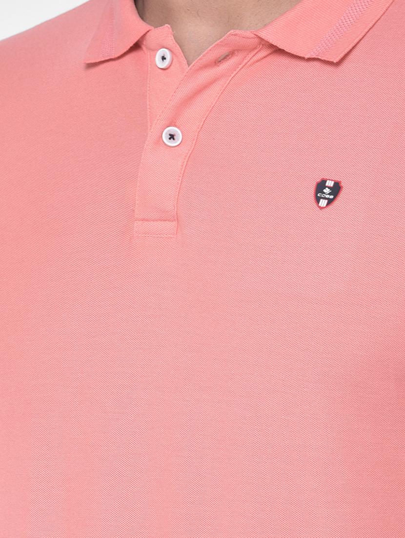pink solid polo t-shirt - 17641699 - Zoom Image - 5