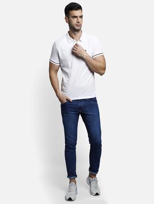 white solid polo t-shirt - 17641700 - Standard Image - 4