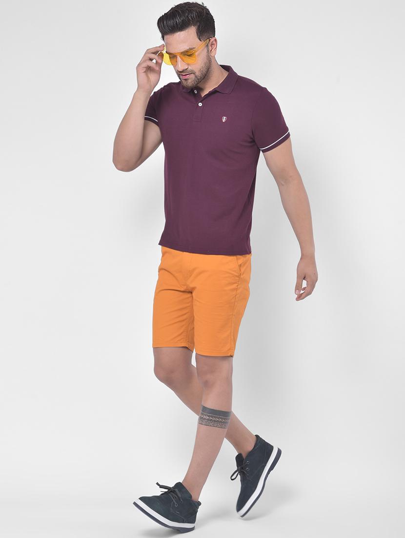 purple solid polo t-shirt - 17641701 - Zoom Image - 4