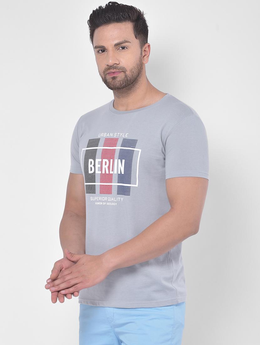 grey printed t-shirt - 17641712 - Zoom Image - 2