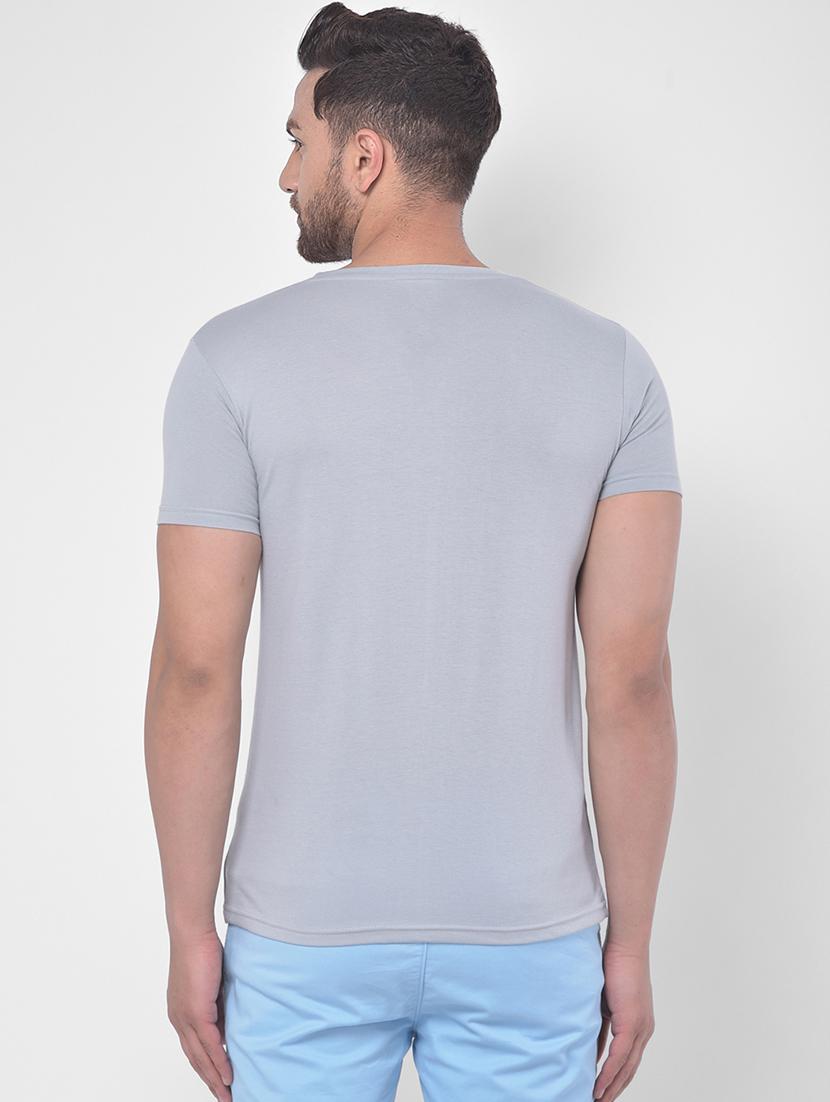 grey printed t-shirt - 17641712 - Zoom Image - 3