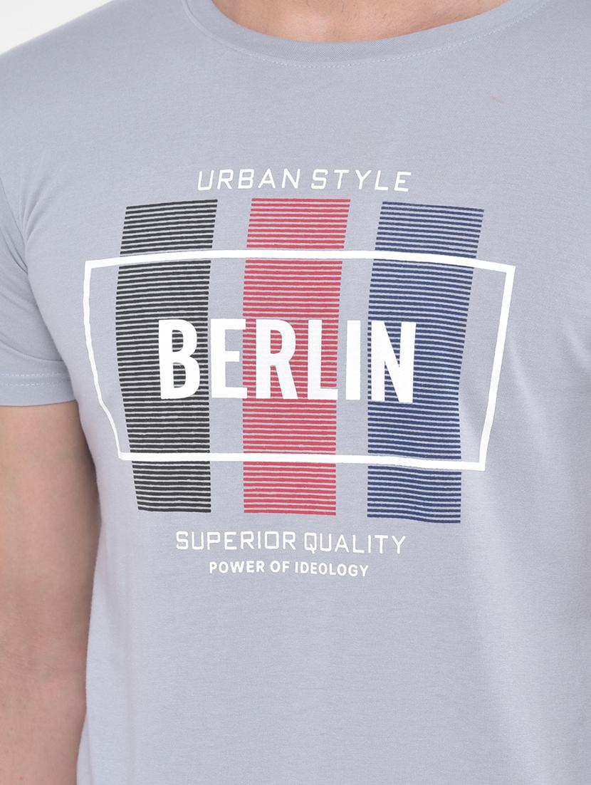 grey printed t-shirt - 17641712 - Zoom Image - 5
