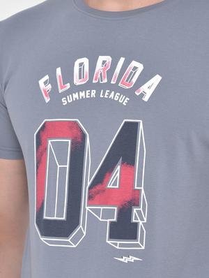 grey printed t-shirt - 17641713 - Standard Image - 5