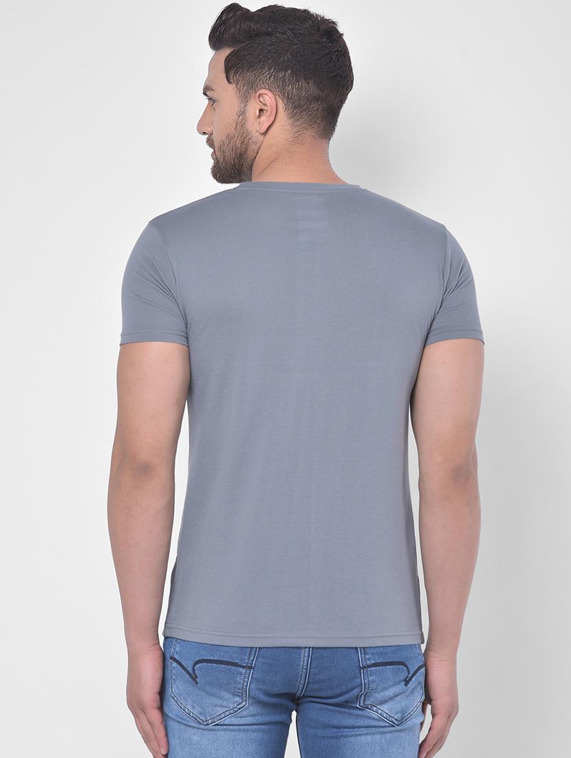 grey printed t-shirt - 17641713 - Zoom Image - 3