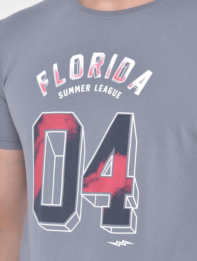 grey printed t-shirt - 17641713 - Zoom Image - 5