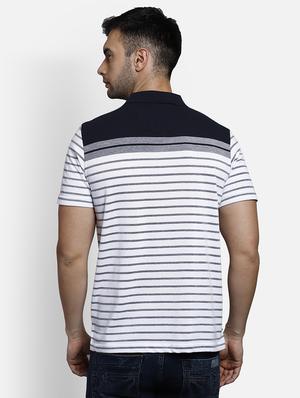 white striped polo t-shirt - 17641722 - Standard Image - 3