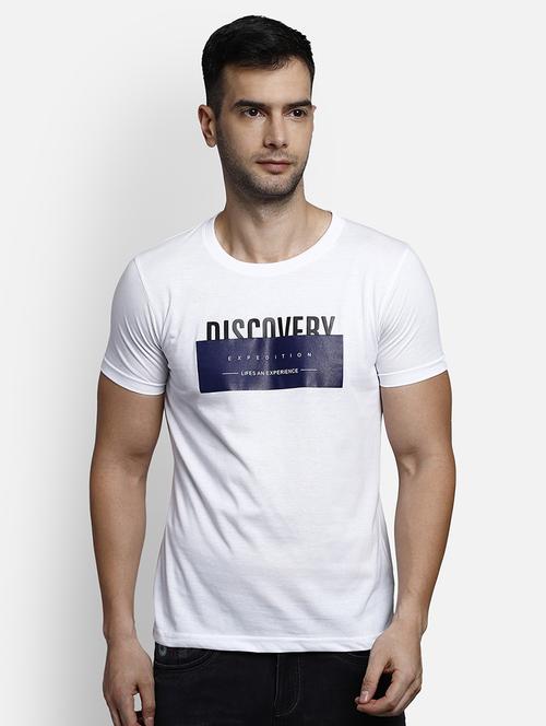 white printed t-shirt - 17641728 - Standard Image - 1